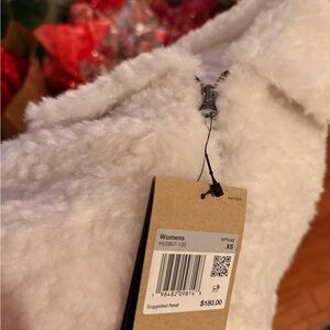 Women's White Fleece Jacket